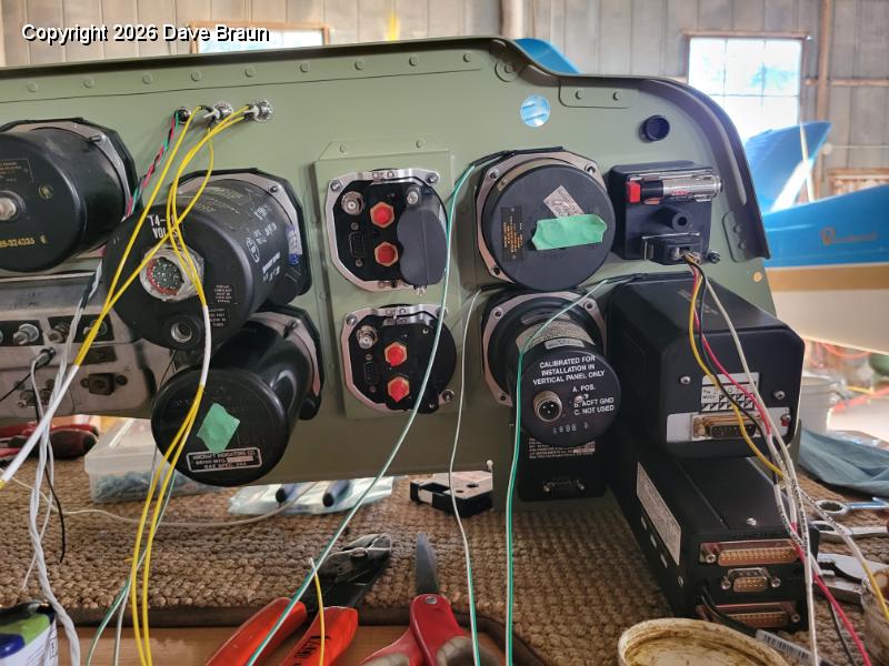 2024-04-11 19.15.30.jpg - Installing instrument lights. Some are new indication lights installed as minor changes.