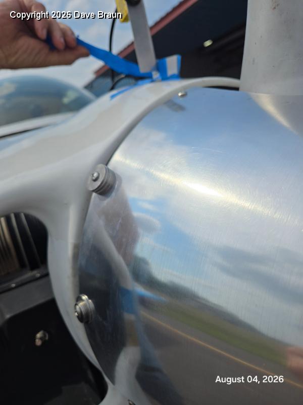 2026-08-04 14.54.59.jpg - Weight added during balancing with a DynaVibe Classic. Now it requires some vector analysis on a cartesian scale, and a caculation of moving the weights to a smaller radius on the bulkhead plate.