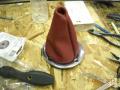Installing leather shift lever gaiter 04
