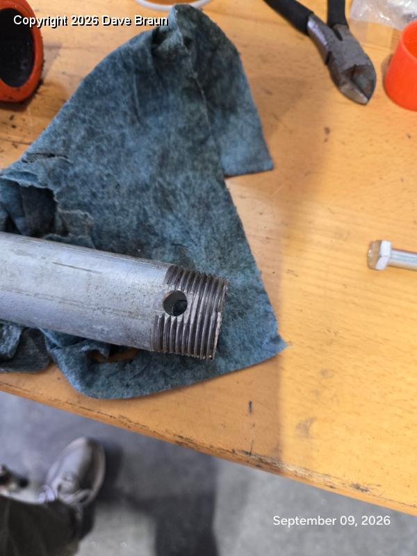 2026-09-09 16.34.35.jpg - This is the through hole for the top of the inner section for running a bolt through the rear tie down bracket on the airplane.