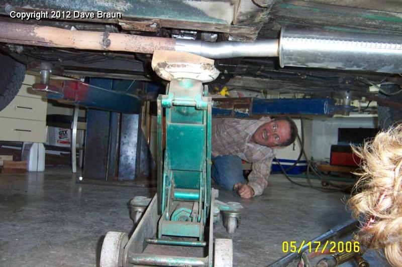 weight of car and a floor jack to align the pipe.jpg