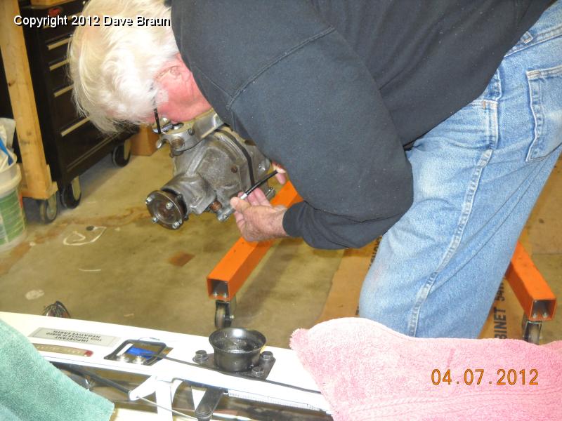 Left handed Mike installing speedometoer cable.jpg
