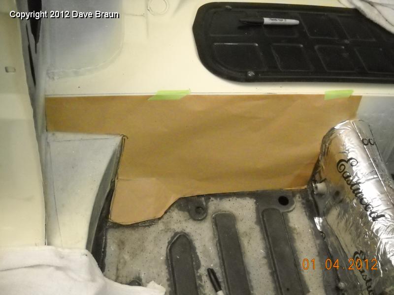 Creating paper patterns for sound deadening and heat protection 03.jpg