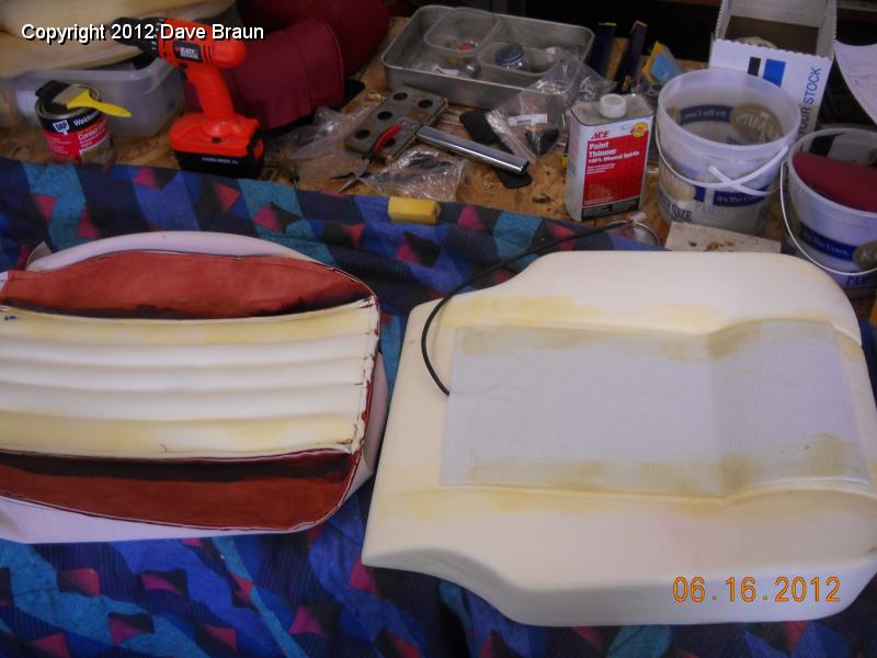 Contact cement to install the seat bottom covers 01.jpg
