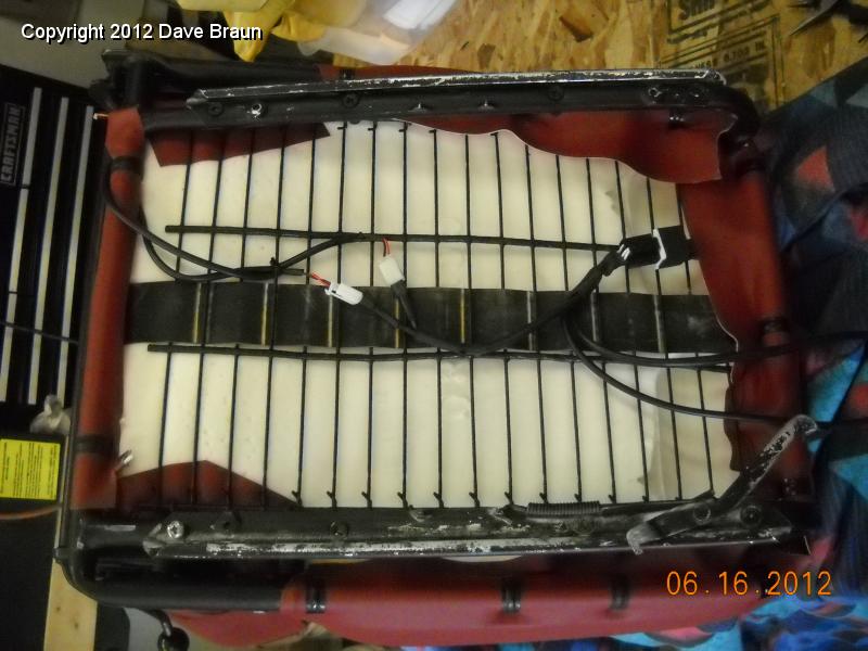 Running the wires and connectors for the seat heaters 01.jpg