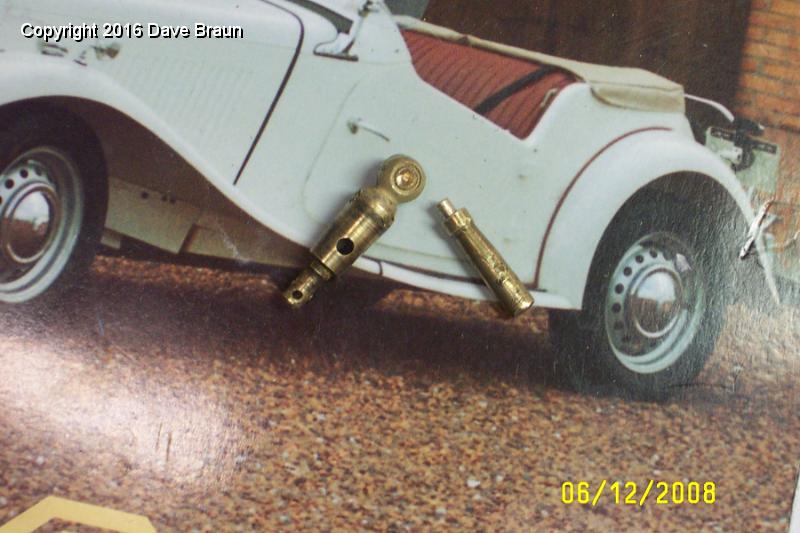 Block drain tap handle pin.jpg - Mike Speidel drilled holes to fit the brazing rod he cut to act as a pin.