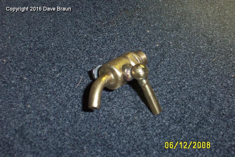 Repaired original block drain tap.jpg - The repaired block drain tap ready to install. This is the orginal style which is unavailable. I was very pleased that Mike was able to do such a superb job in repairing the handle. I hope it doesn't leak too!