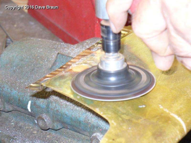 shell grinding repair.JPG - Grinding the repair.
