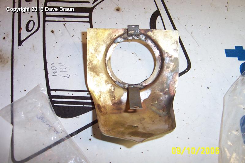 soldering clips on false nose.JPG - Soldering the clips to the front nose.