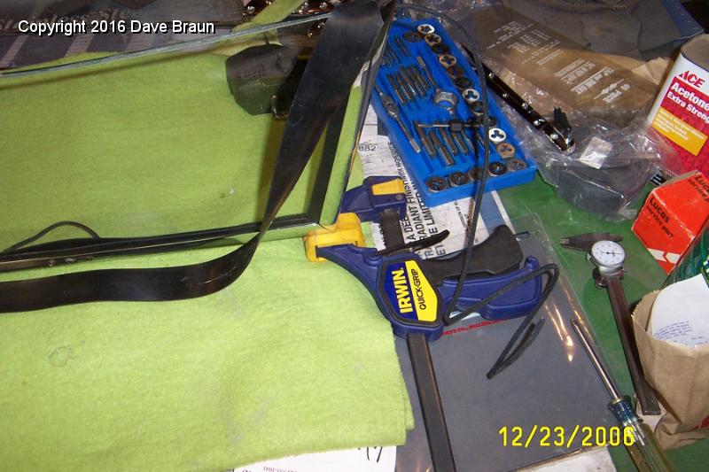 clamps to hold windscreen frame upright.jpg - The opposite side and clamp.