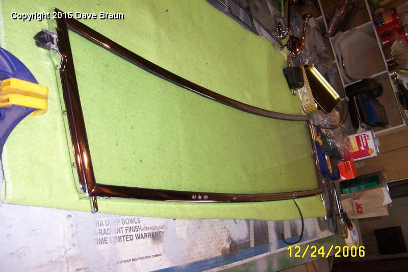 glass installed.jpg - Windscreen glass installed. Ready for the wiper motor and mounting brackets.