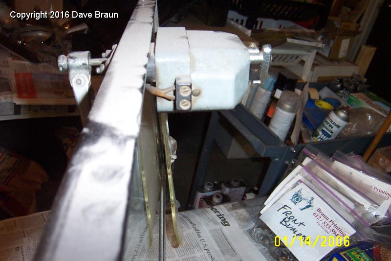 wiper motor mount side.JPG - Wiper mount. I bet the motor is a replacement. I can't imagine another reason for it being gray. At least it is mounted right side up.