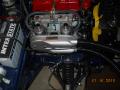 Air cleaner in place with deeper fuel lines
